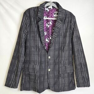 Nightmare Before Christmas Jack Skellington Pinstriped Blazer Spirit Costume Med